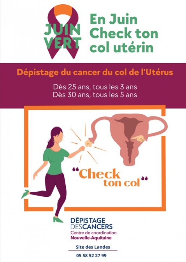 Juin Vert: dépistage du cancer du col de l&#039;utérus